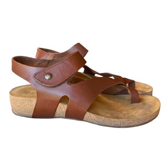 Eric Michael Shoes - Eric Michael Leather Strappy Comfort Sandals with Cork Soles  EU 40 US 9 - 9.5